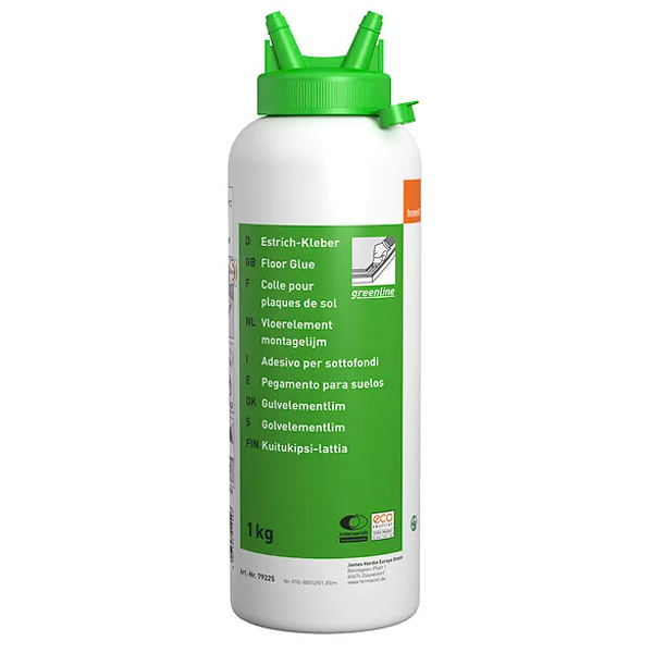 Colle Fermacell Greenline pour plaques de sol - bouteille de 1,0 KG