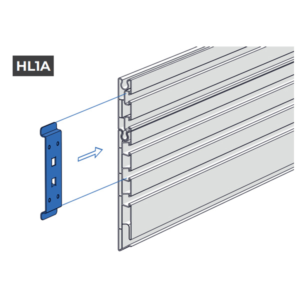 Liaison métallique HL1A pour assemblage rehausse HRC94 sur planche de rive Rivepro 160 - 180 et 200 mm