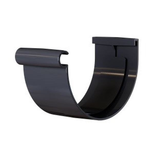 Jonction à coller MEP 25JC pour gouttière demi-ronde GD25 de développé de 250 mm - PVC Noir