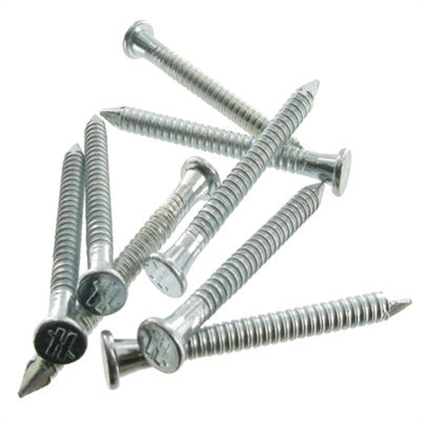 Pointe annelée électrozinguée CNA 4 x 50 mm boite de 1500 pièces