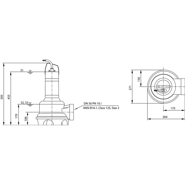 Pompe submersible Wilo-Rexa UNI V05/M06-523/A (6082118)