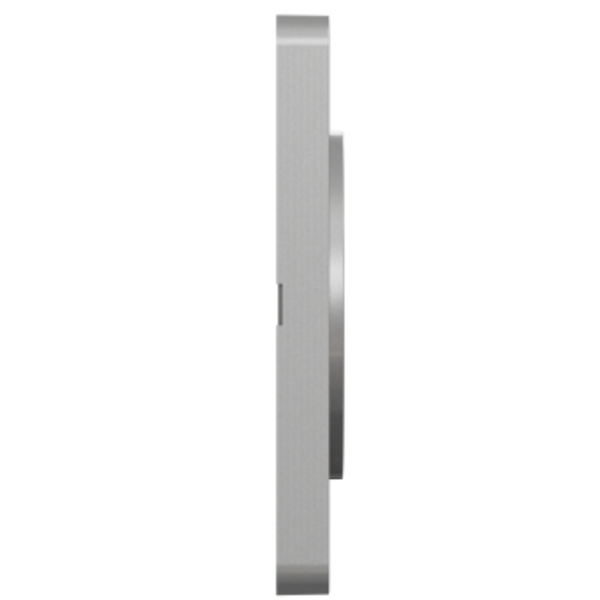 Plaque de finition simple Schneider Odace Touch pour 1 poste encastré - bois Wenge liseré alu
