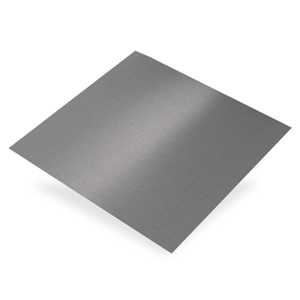 Plaque en aluminium anodisé lisse gris brossé - 500 x 250 mm - épaisseur 0.5 mm CQFD 2015-3456