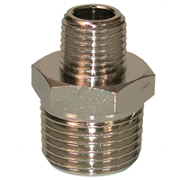 Raccord de jonction laiton double mâle C 1/4" M - 1/2" M Lacmé