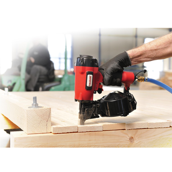 Cloueur pneumatique à rouleau plastique 16° Haubold RNC50M.2 mode rafale avec mallette