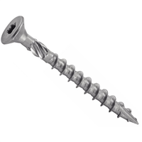 Vis à bois aggloméré tête fraisée 6 lobes filetage partiel inox A2 M4x40 - boîte de 200