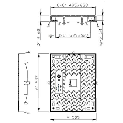 CADRE-TAMPON OPT FACIL C250 L1T