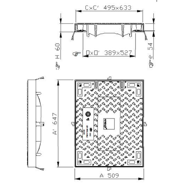 CADRE-TAMPON OPT FACIL C250 L1T