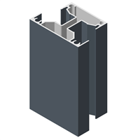 Poteau Stronger pour clôture aluminium - Angle variable de 90° à 180° - Anthracite RAL7016 - Longueur 1,85 M