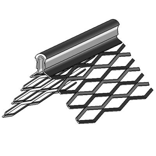 Profilé d'angle déployé 840 EG jonc PVC