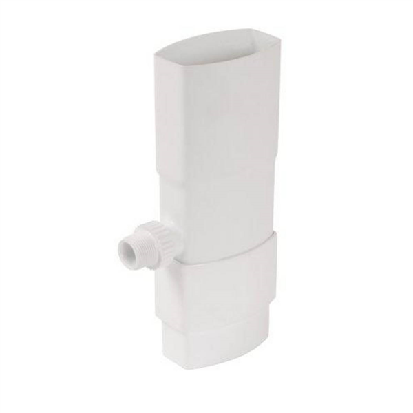 Récupérateur d'eau pluviale ovoïde - Nicoll - Diamètre 90 x 56 mm - Techtan - Coloris blanc