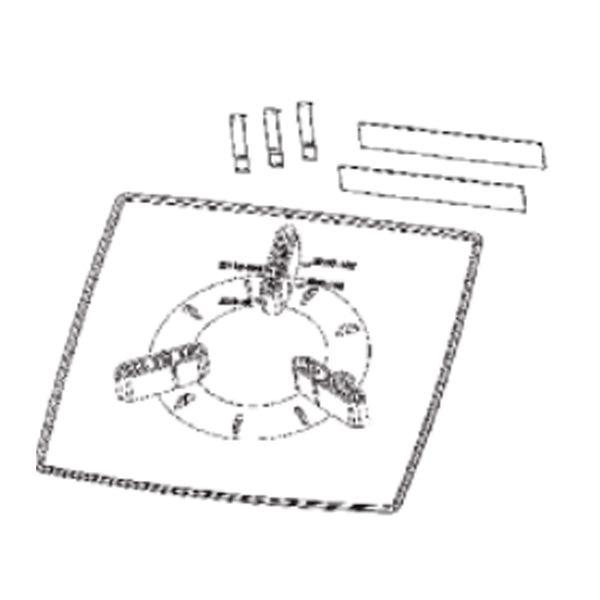 Façade pour bouche de ventilation autoréglable - Ø 80, 100, 125 mm - Blanc