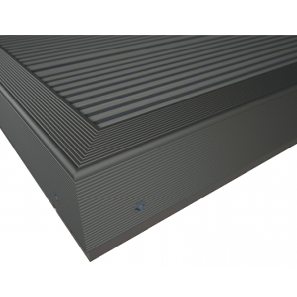 Plinthe de finition en L - Aluminium Brun - pour terrasse composite - 42 x 50 MM - Long. 4,5 M