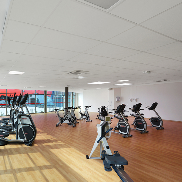 Dalle de plafond acoustique CleanSpace Essential Rockfon - Bords A (droits) - 600,0 MM x 600 MM - ép. 12,00 MM