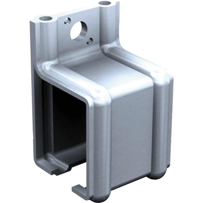 Support enveloppant fixation murale pour rail 3530 en acier zingué