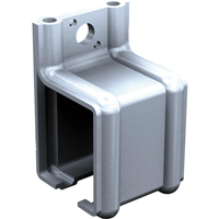 Support enveloppant fixation murale pour rail 3530 en acier zingué