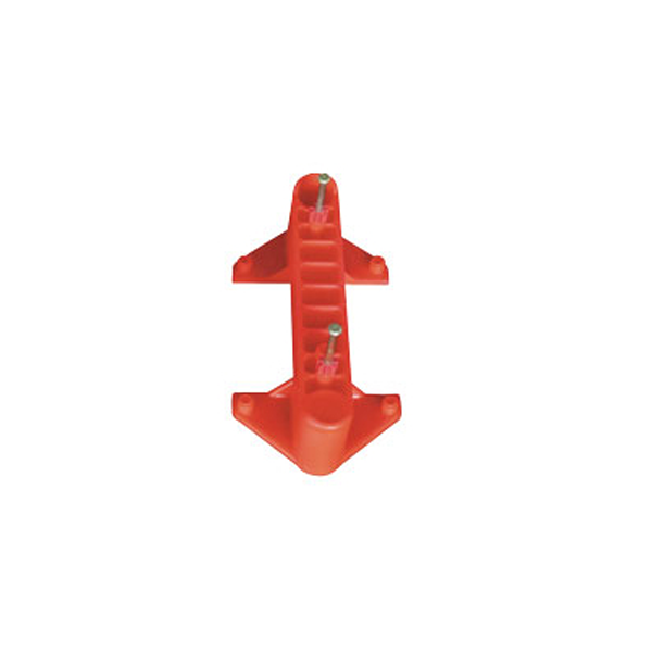 Talonnette espaceur de coffrage en plastique avec clou - longueur 18,0 CM - lot de 100