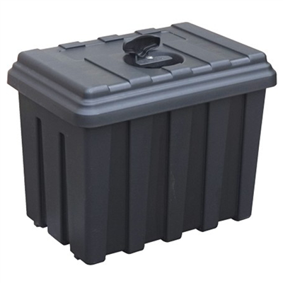 Coffre de chantier en polypropylène injecté avec poignet de verrouillage étanche - 72L