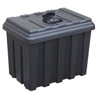 Coffre de chantier en polypropylène injecté avec poignet de verrouillage étanche - 72L