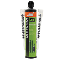 Résine de scellement chimique multi-matériaux SPIT MULTI-MAX grise - cartouche de 280 ml + 2 buses