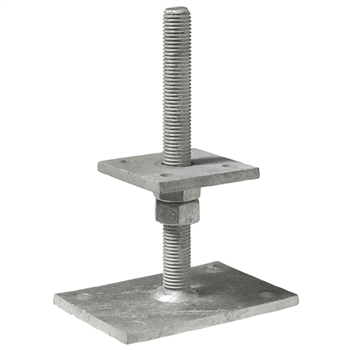 Pied de poteau réglable PPB80G-R Simpson Strong de 40 à 200 mm platine 80 x 80 mm