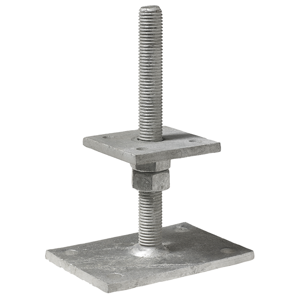 Pied de poteau réglable PPB80G-R Simpson Strong de 40 à 200 mm platine 80 x 80 mm