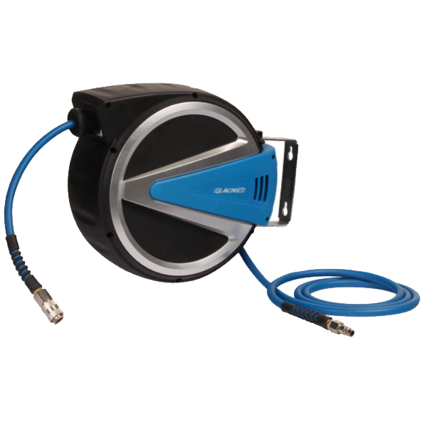 Enrouleur automatique air comprimé Lacmé carter fermé longueur 20 mètres 5/16"