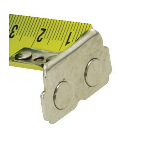 TRIPLE METRE BOITIER JAUNE BI-MATIERE 19MM