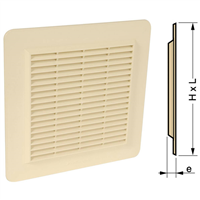 GRILLE APPLIQUE 200 RECTANG.MOUSTIQUA