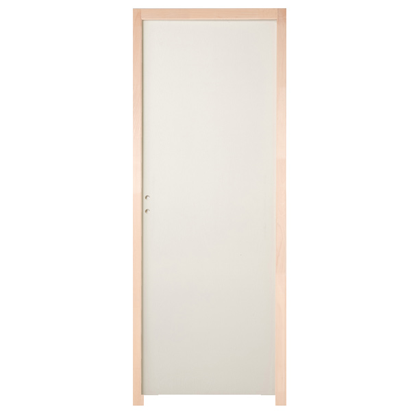 Bloc porte coupe-feu EI30 prépeint chant droit - Huisserie 88/56 - serrure 1 point - Chauvat - 204 CM x 83 CM - Poussant droit