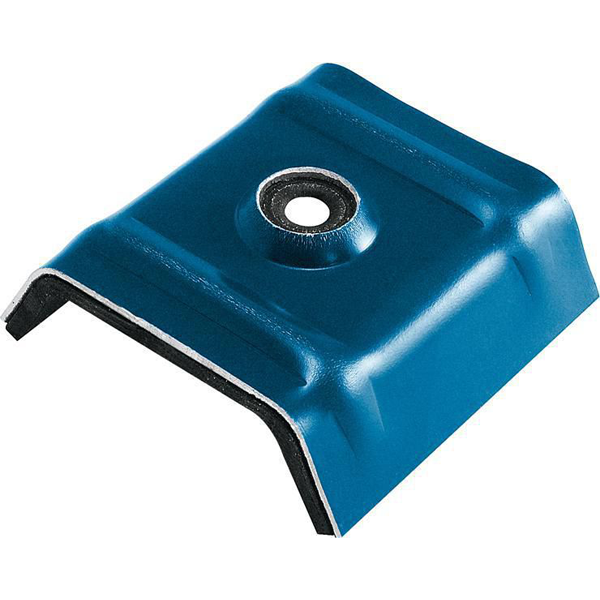 Cavalier bac acier Vulco aluminium pré-laqué Bleu gris 5008 - 3 x 333 x 45 - boîte de 100