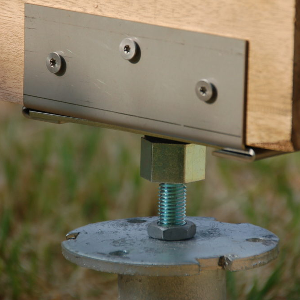 Vis de fondation Weasyfix pour terrasse ou abri - acier galvanisé - longueur 550,0 MM - charge admissible 900 KG