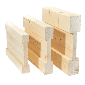 Poutre en I Inopanne avec âme bois massif - Sapin traité classe 2 incolore - 94 x 340 mm - L.7.50 M