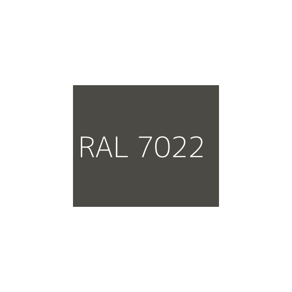 Cavalier bac acier Vulco aluminium pré-laqué Gris graphite 7022 - 3 x 333 x 45 - boîte de 100