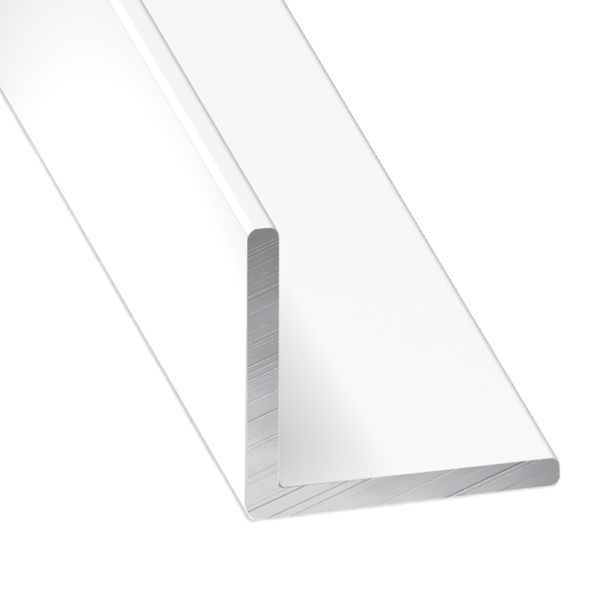 Cornière égale - Aluminium laqué blanc - 30 x 30 mm - épaisseur 1.5 mm - longueur 2.5 m CQFD 2044-5324-25