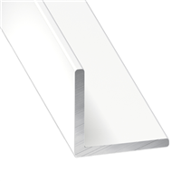 Cornière égale - Aluminium laqué blanc - 30 x 30 mm - épaisseur 1.5 mm - longueur 2.5 m