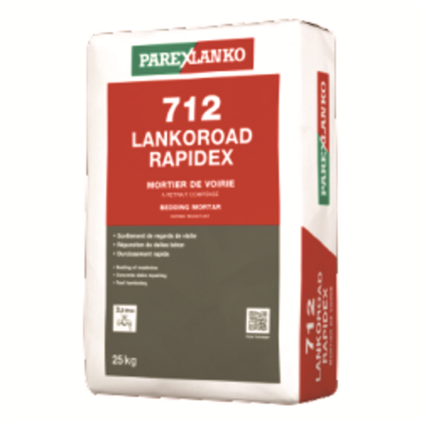 Mortier de voirie à retrait compensé LANKOROAD RAPIDEX 712 - Sac de 25 KG