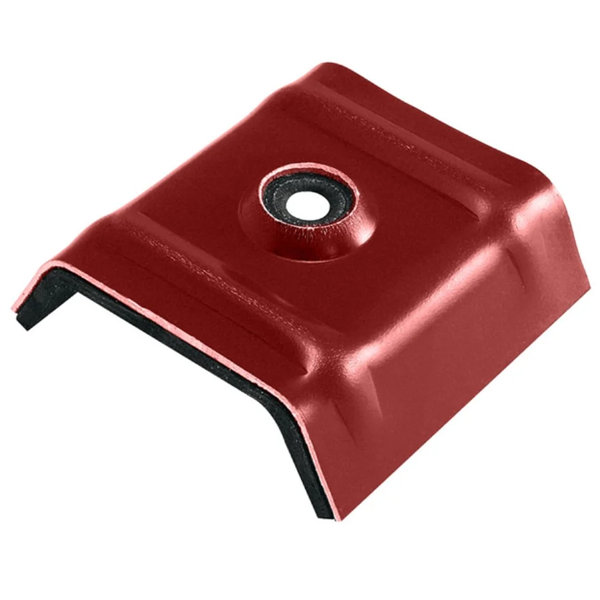 Cavalier bac acier Vulco aluminium pré-laqué Rouge tuile 8012 - 3 x 333 x 45 - boîte de 25