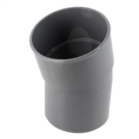 Coude PVC à coller 20° Mâle/Femelle Diamètre 100 mm couleur gris