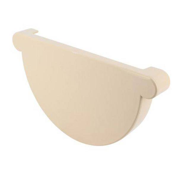 Fond de gouttière demi-ronde Nicoll - Développé 33 cm- Longueur 26 mm - Droite/Gauche - Techtan - Sable