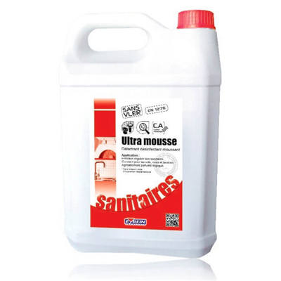 Nettoyant détartrant sanitaire - Ultramousse Eyrein - Senteur Tropique - Bidon 5L