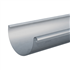 Gouttière demi-ronde en zinc naturel Rheinzink avec pince - développé 333 MM - ép.0.65 MM - 4 M