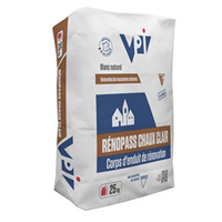 Enduit de parement - Rénopass Chaux Grain moyen 937. Blanc cassé - sac de 25 KG
