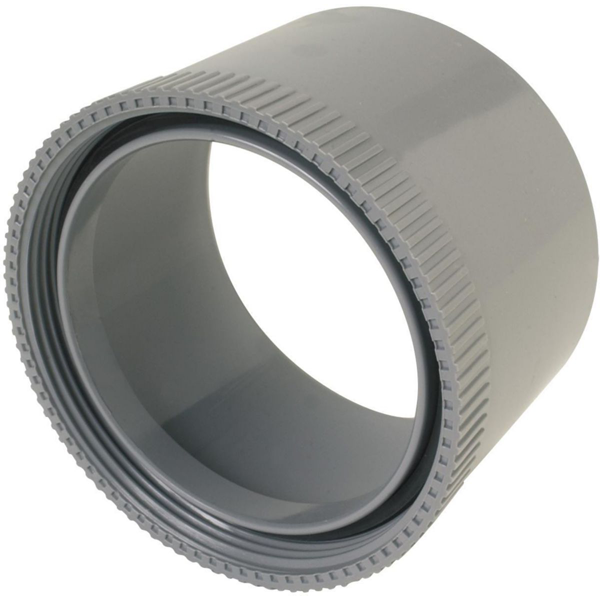 Manchette d'adaptation femelle à coller pour raccordement de canalisation - Ø 100 - PVC Gris