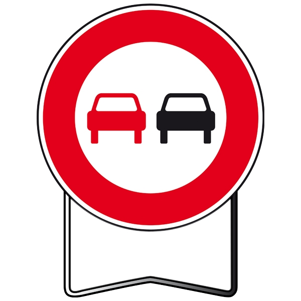 Panneau signalisation prescription B3 interdit de doubler T1 850mm