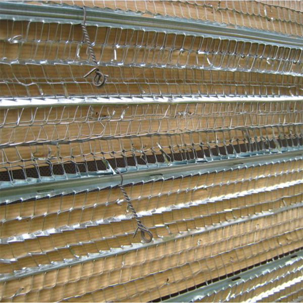 Lattis nervuré en acier galvanisé Nergalto sans papier - 2,50 M x 0,60 M