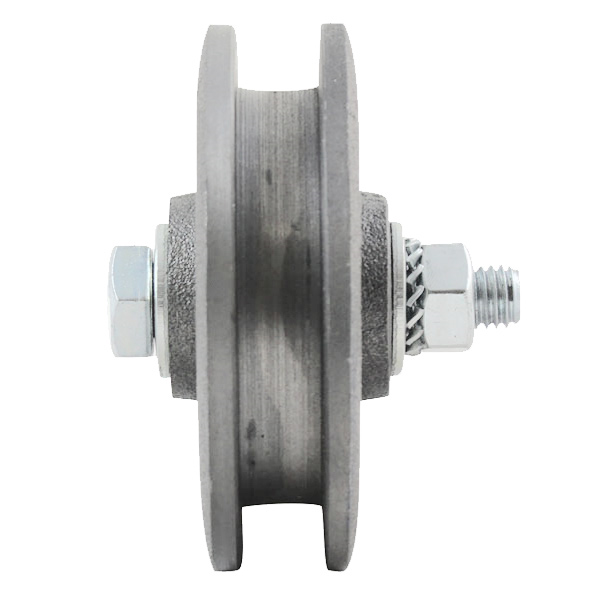 Galet acier Ø 82 mm sur cage à rouleaux, pour montures ROC1F, ROC2F et SPORT 250F – Force 125 kg – Fer plat associé : 50 x 10 -  Lot de 2