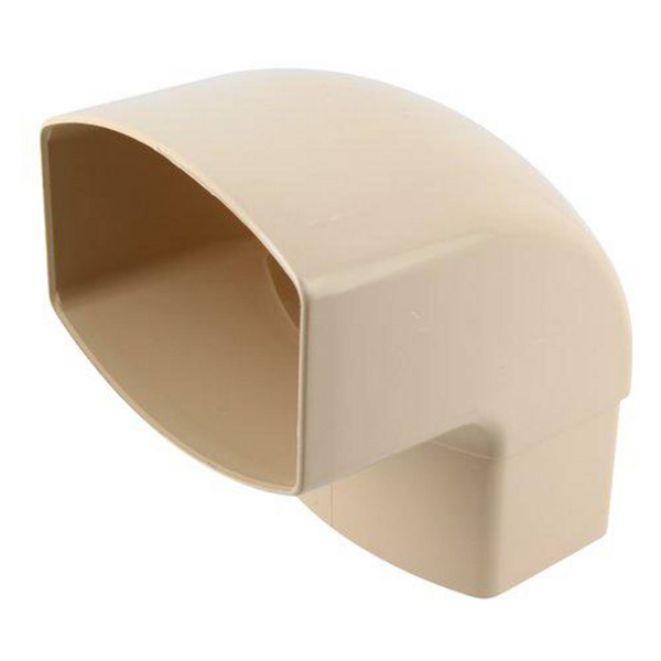 Coude à 87°30 Nicoll CM8GT pour tube de descente de gouttière ovoïde de 105 x 76 mm - Techtan Sable