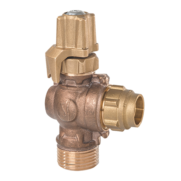 ROBINET PEC BRONZE UNIVERSEL SPHERIQ_DN25_PETIT B._PE32_FIL33X42_FERM. GAUCHE