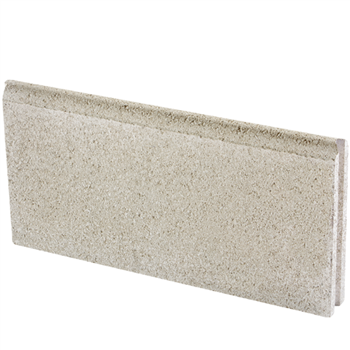 Bordure de jardin en béton avec rainure pour emboîtement - coloris Pierre - 50,0 CM x 25,0 CM x 5,00 CM